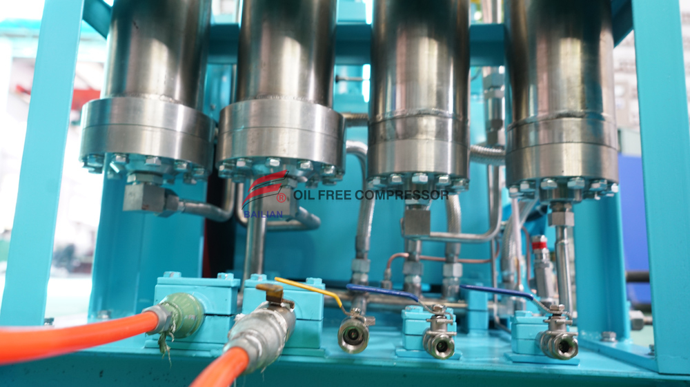 Fábrica de compressor de cilindro médico livre de óleo de oxigênio