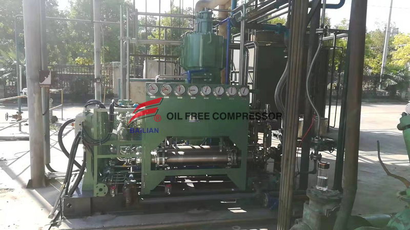 compressor alternativo de gás hidrogênio de baixa pressão livre de óleo