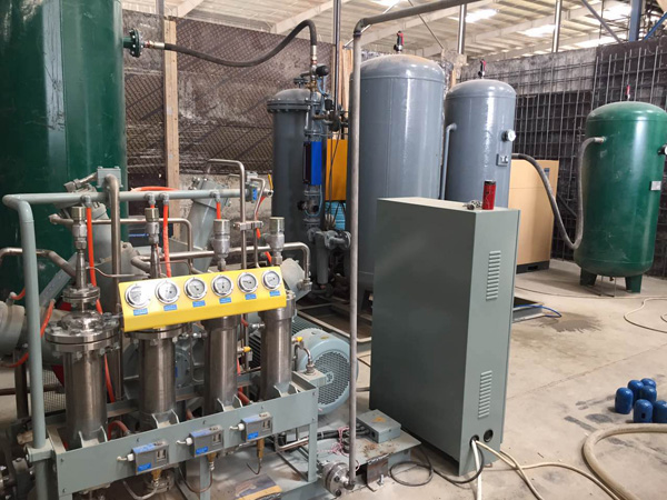 esta&ccedil;&atilde;o de enchimento de g&aacute;s nitrog&ecirc;nio