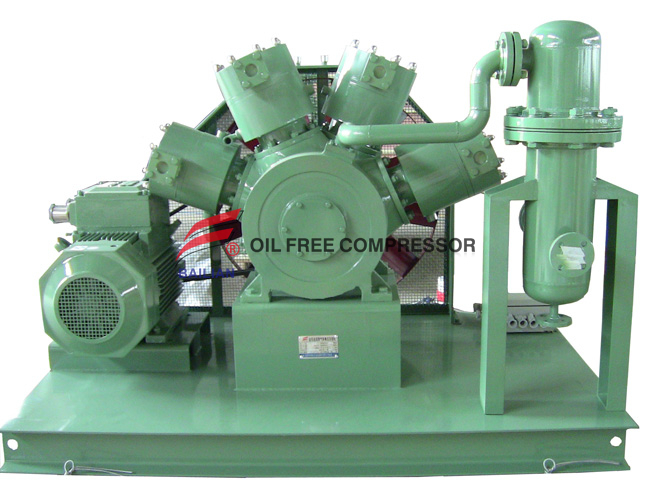 Compressor de gás livre de óleo lubrificante Oilless para fechar fabricante de dispositivos