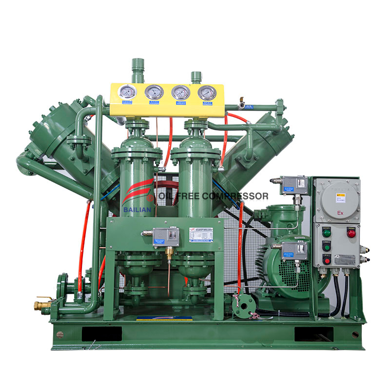 Compressor alternativo de pistão de hidrogênio para laboratório