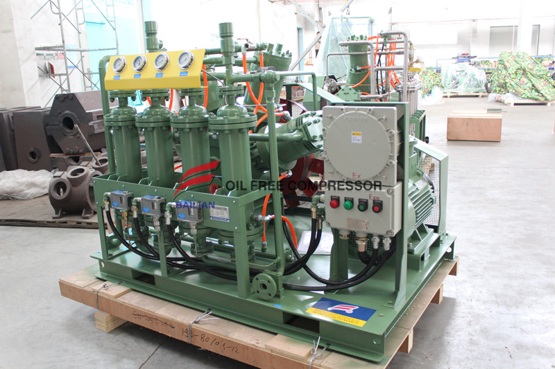 Gás Industrial Hidrogênio Reciclar Compressor na Refinaria