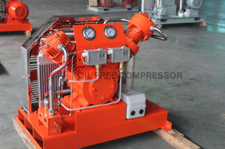 Lubrificação sem óleo V-Type SF6 Compressor de gás SF6-24/2-50