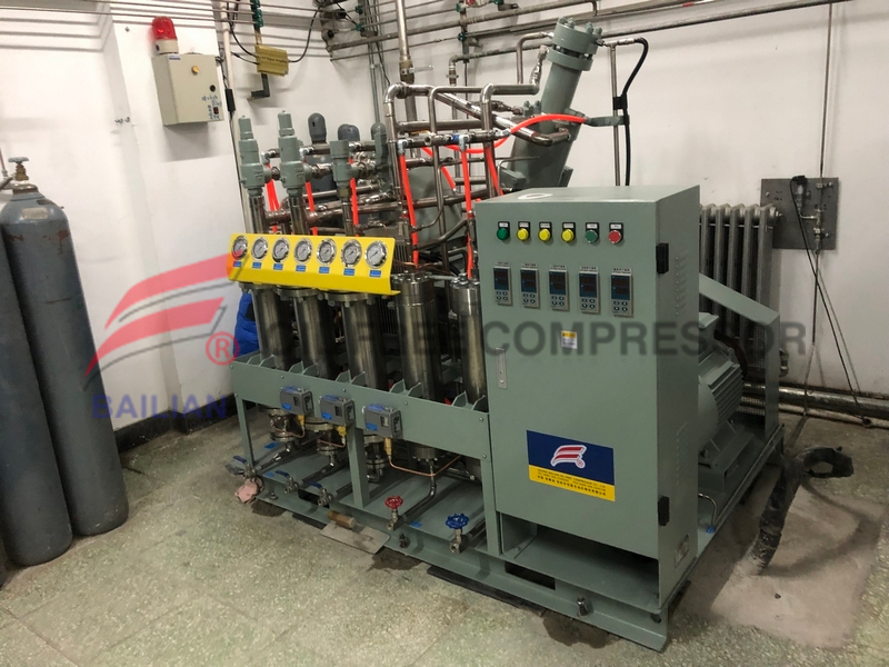 25nm3 200bar compressor de hélio livre de óleo