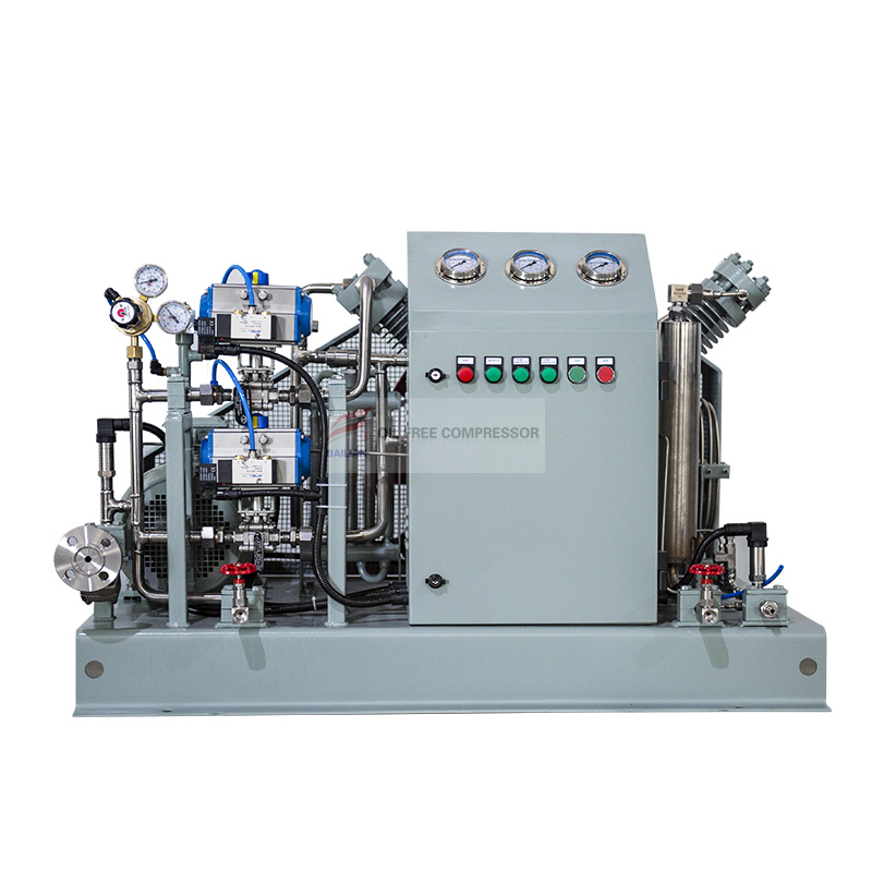Qual faixa de pressão é necessária para a compressão industrial de CO2?